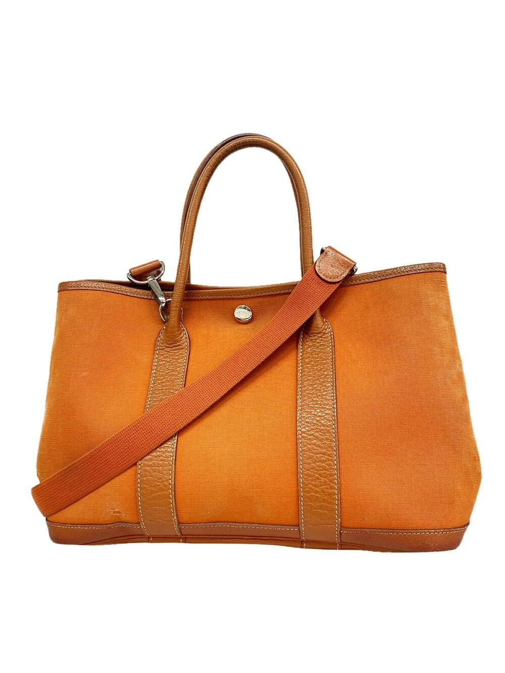 Hermes Garden Party Tote Toile And #375726H20B